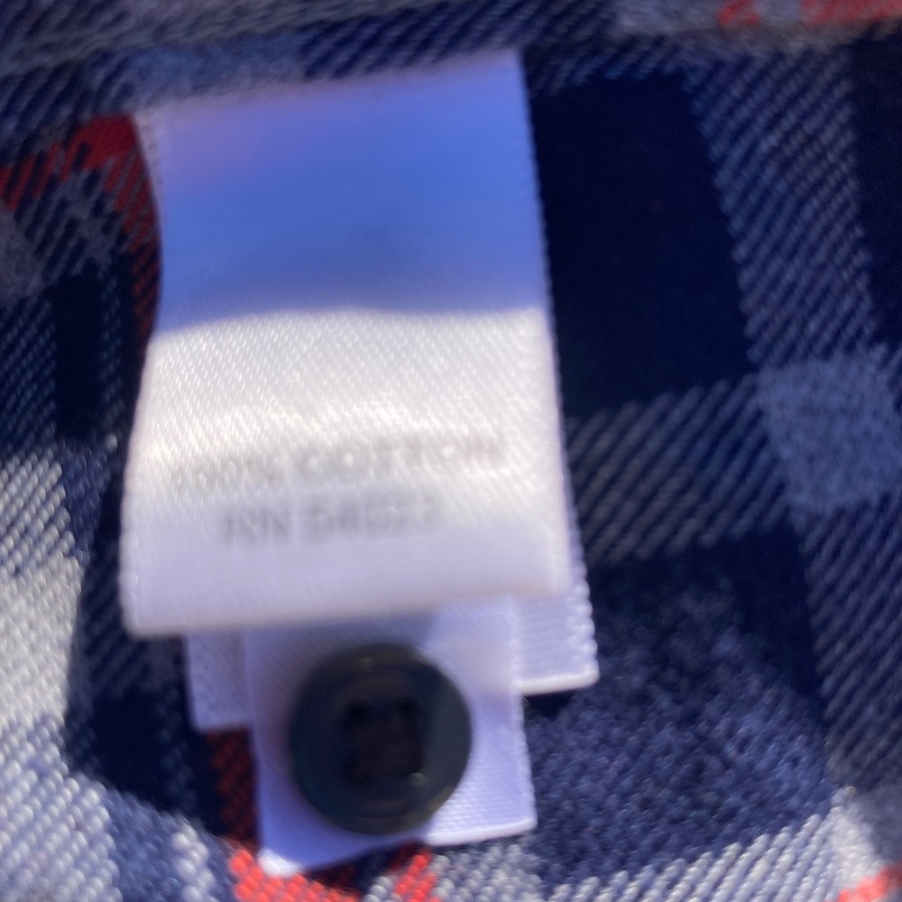 Banana Republic Shirt Flannel Plaid Cotton Long Sleeve Size Medium - Picture 6 of 9